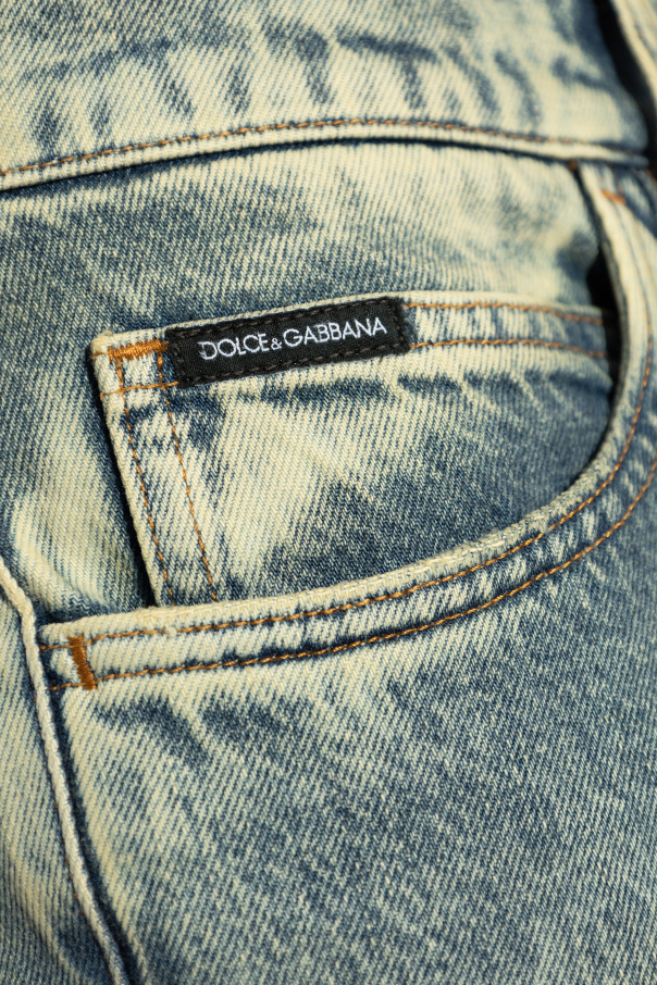 Dolce & Gabbana White Cotton Skinny Men Denim Jeans